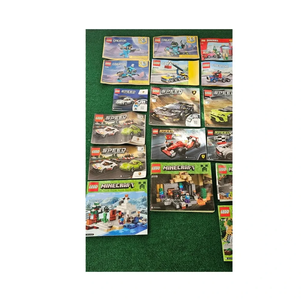 LEGO‎ Instructions 24 Lot Minecraft Creator Speed Champions Juniors Discontinued